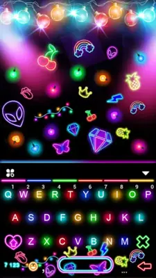 LED Lights Gravity Keyboard Background android App screenshot 0