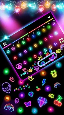 LED Lights Gravity Keyboard Background android App screenshot 4